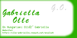 gabriella olle business card